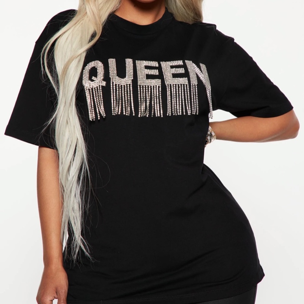 Fashion Nova Queen Rhinestone tunic 3X